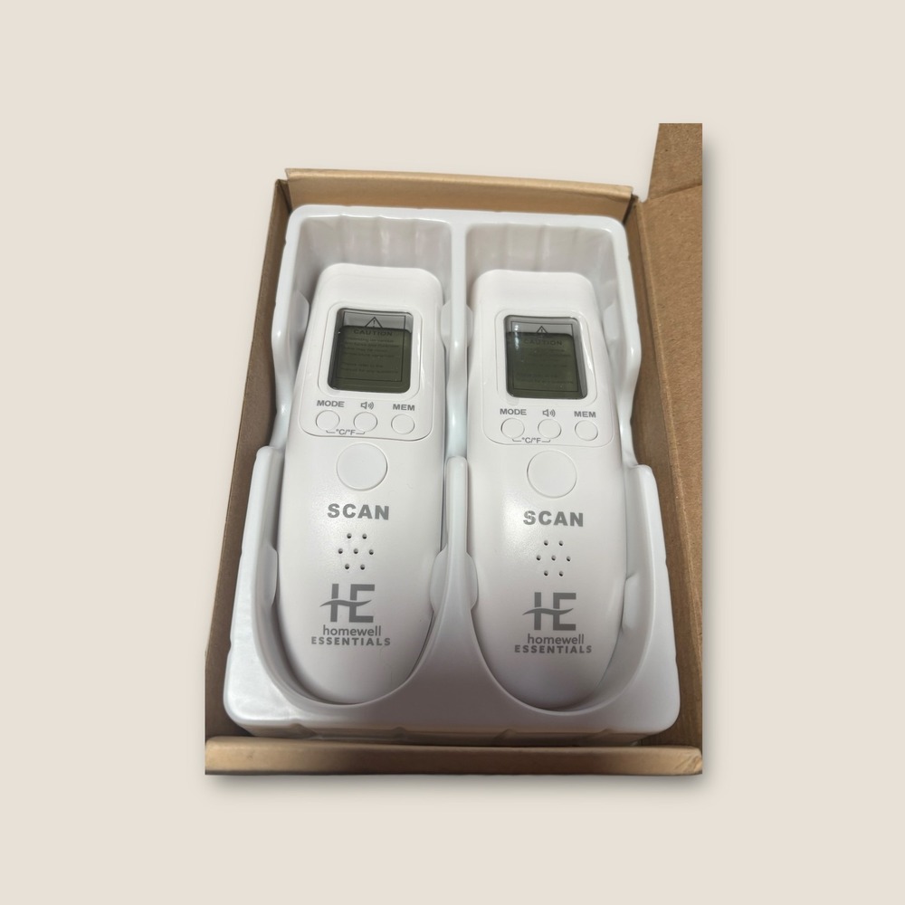 Homewell Essentials Non-Contact Infrared Forehead Thermometer (2-Pack) Digital